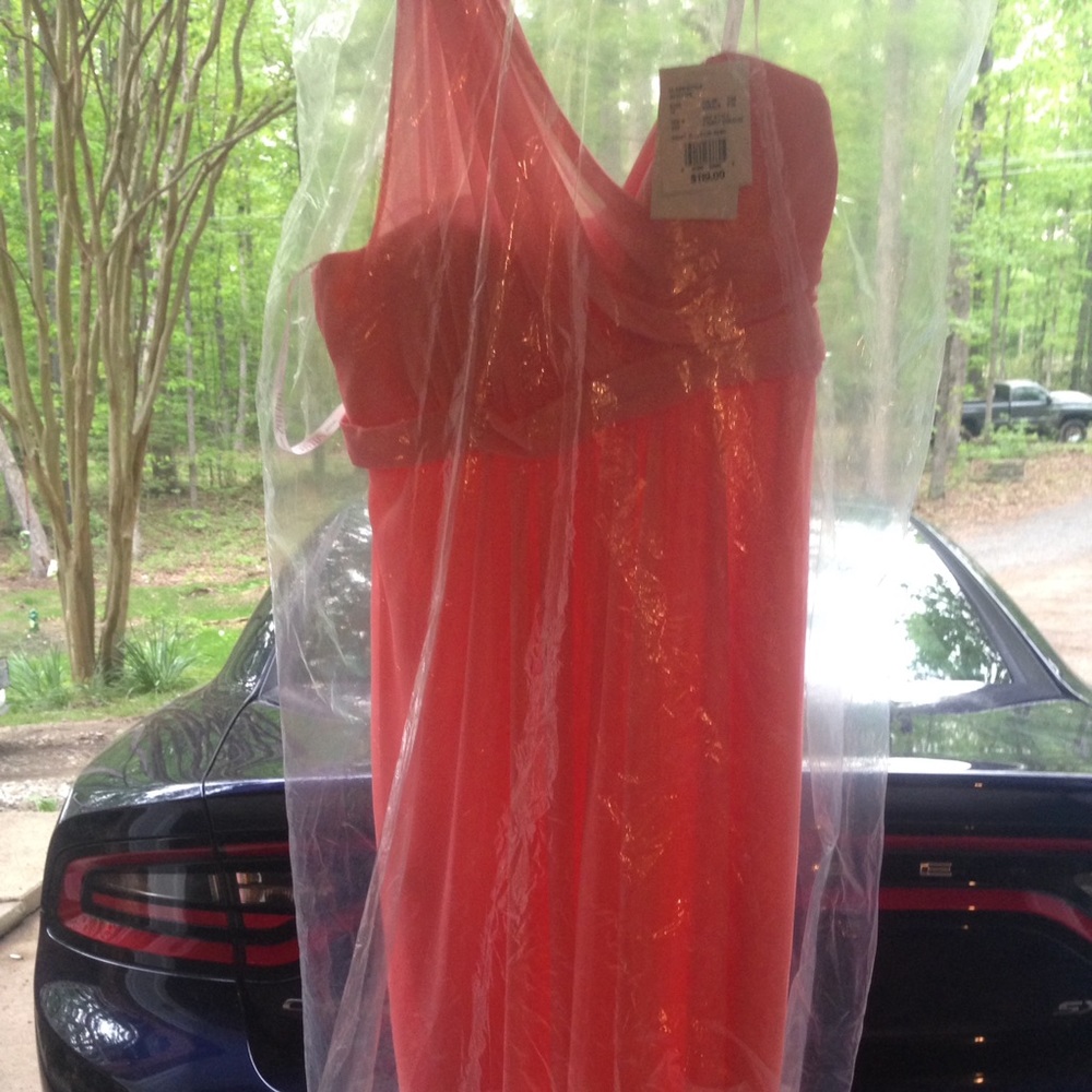 Coral summer dress