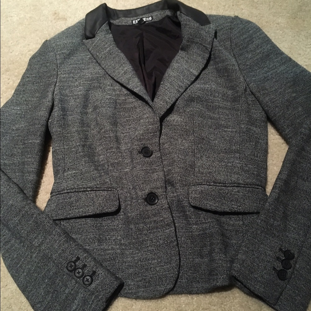 Express Black/Grey Blazer
