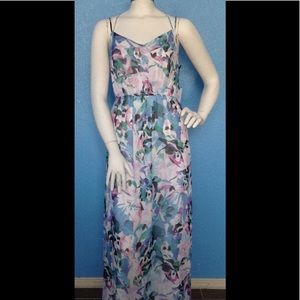 Jack by BB Dakota Floral Chiffon Maxi Dress