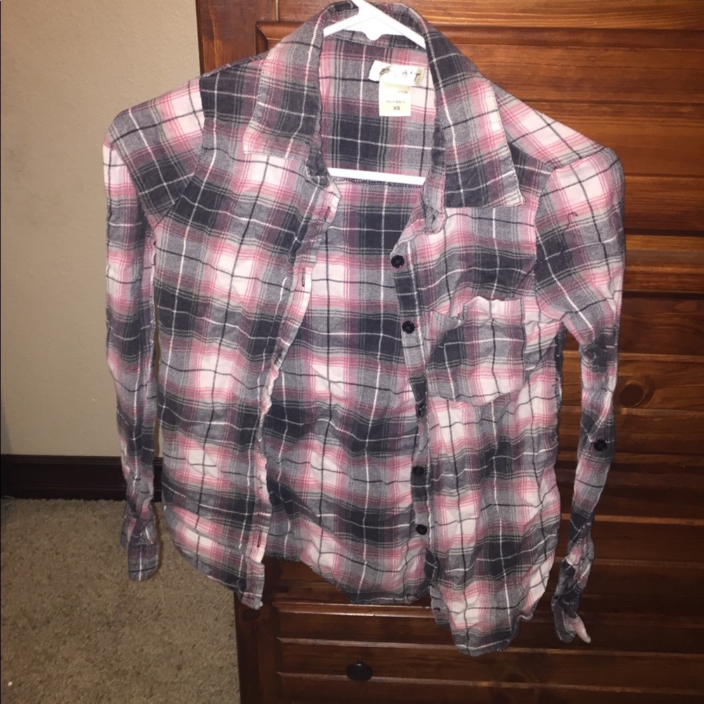 pink and black flannel