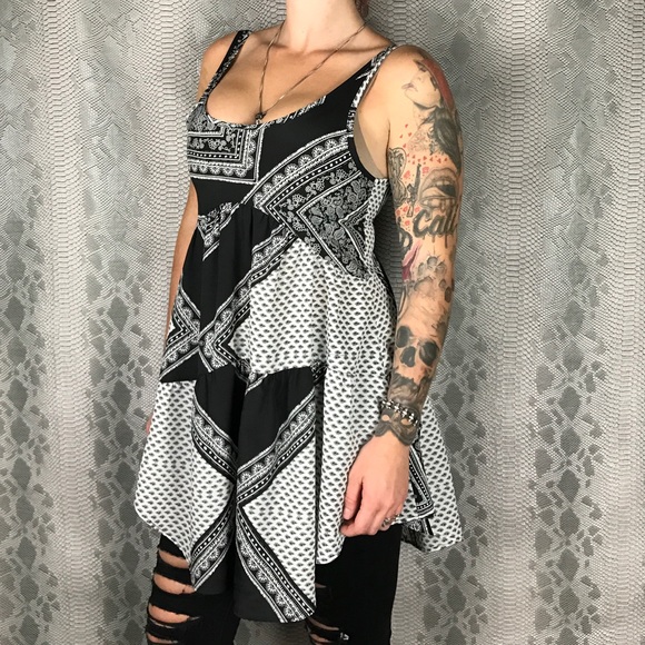 Blu moon plaid bandana print tunic tank - Picture 2 of 6