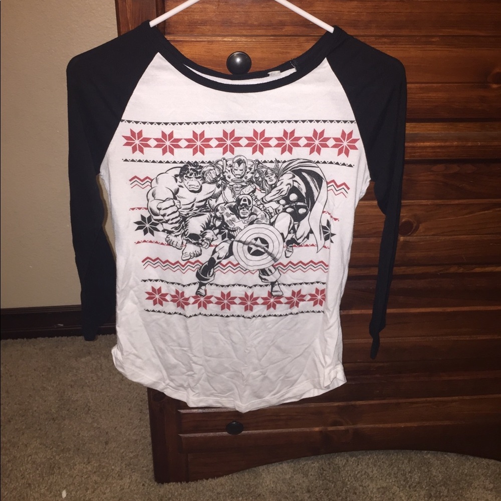 black christmas baseball tee