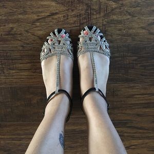 Zara studded flats