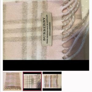 Classic Cashmere Pink Authentic Burberry scarf