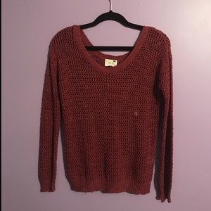 Maroon Scoop Neck Sweater
