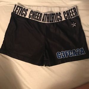 Cheer Athletics black practice wear spandex