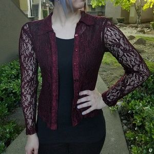 Red Lace Shirt