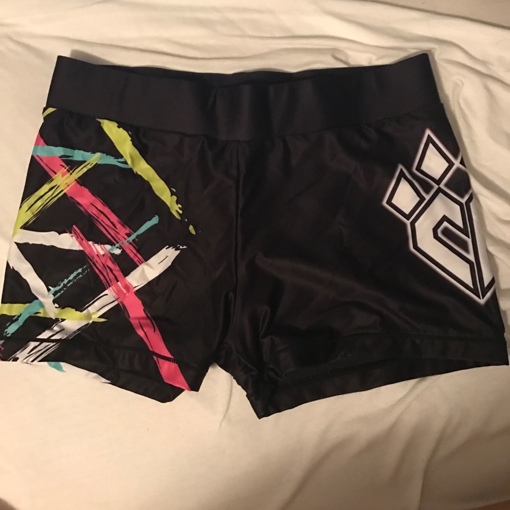 cheer athletics black practice wear spandex