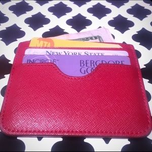 Neiman Marcus Leather Metro Wallet