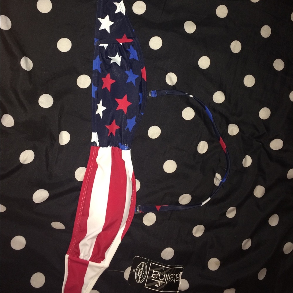 American Flag Bikini Top