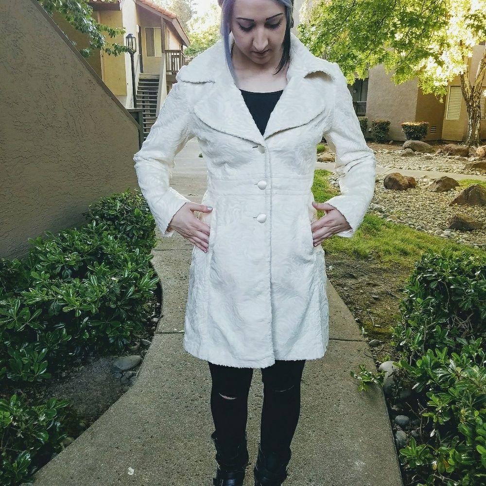 White Cream Fur Jacket