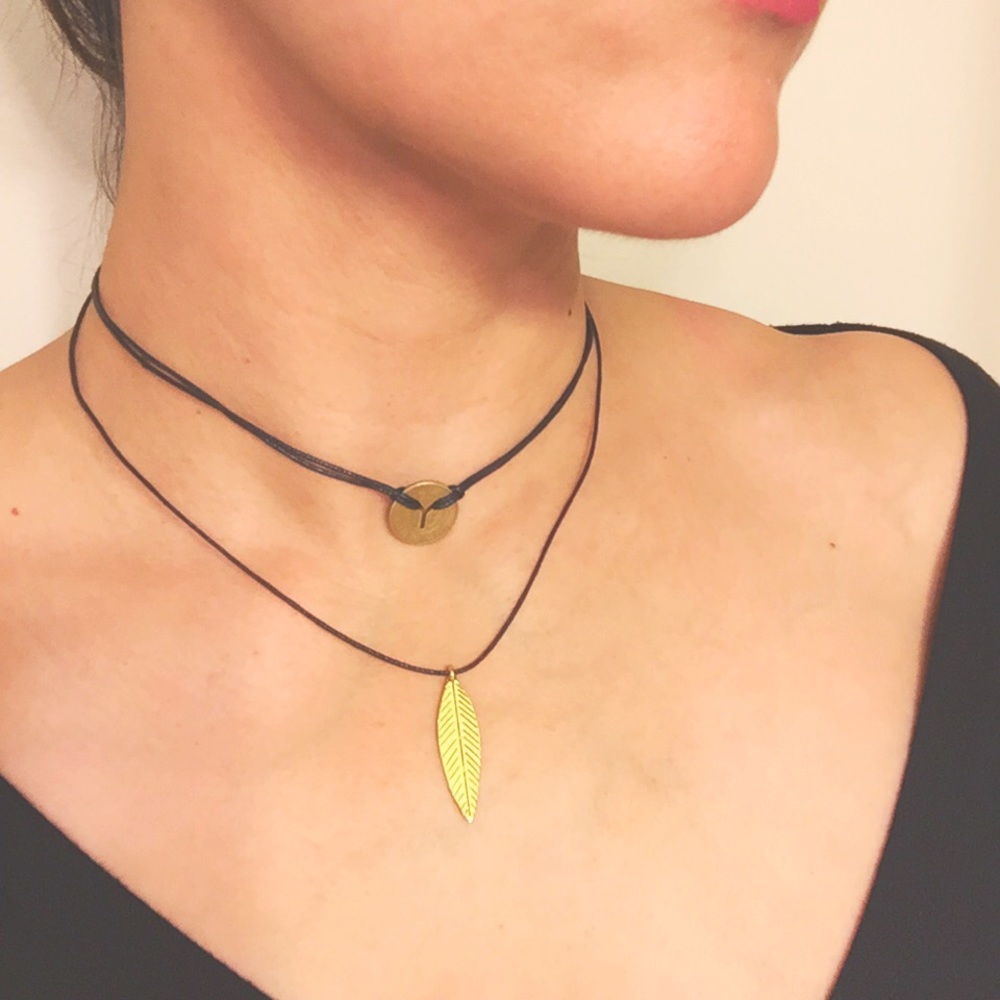 New York VINTAGE TRANSIT TOKEN LAYERED CHOKER!