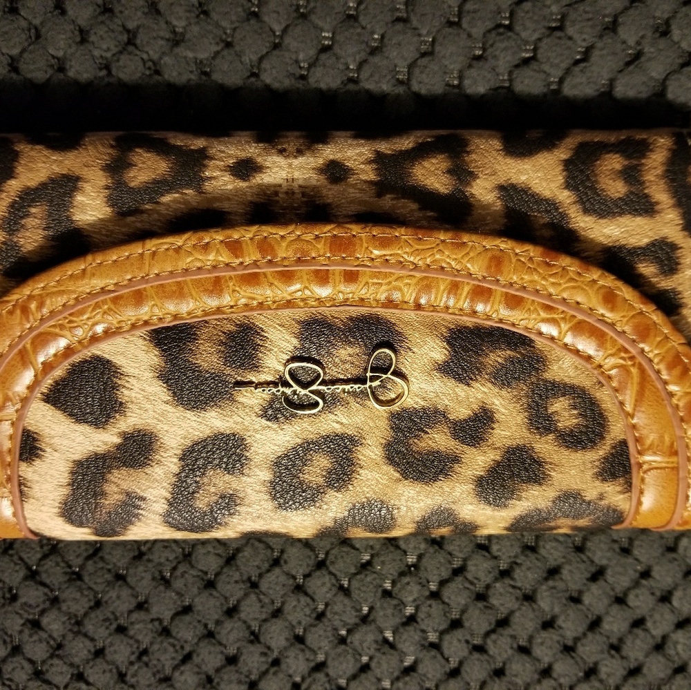 (Sold) Jessica Simpson wallet in animal print