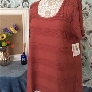 🆕🆕Beautiful rust color classic t in XL