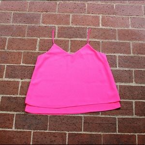 Layered Hot Pink Tank