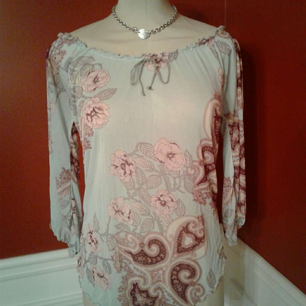 SHEER FLOWY FEMININE SHIRT
