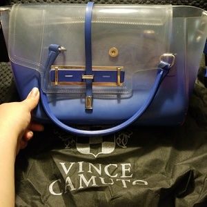 Vince camuto in clear and blue