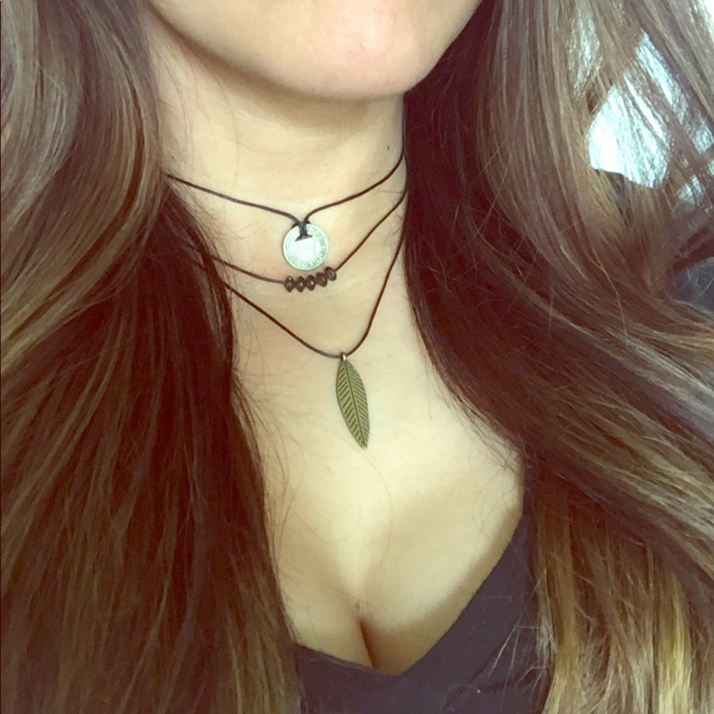 Seattle VINTAGE TRANSIT TOKEN 3 LAYER CHOKER