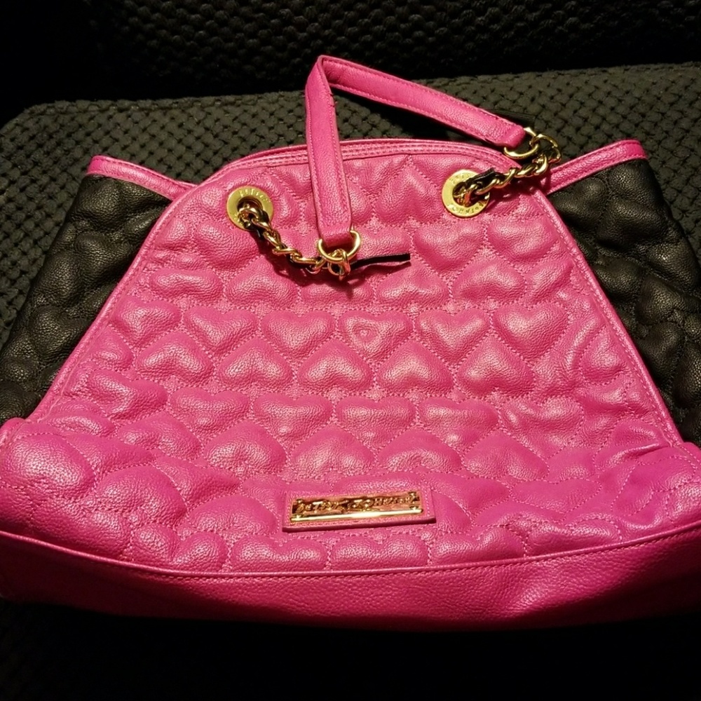 Betsey johnson pink and black