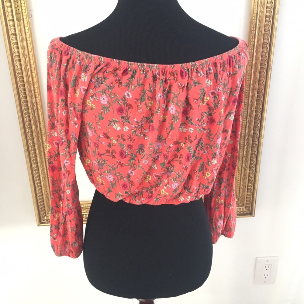 Floral off-shoulder knot top from H&M Coachella co