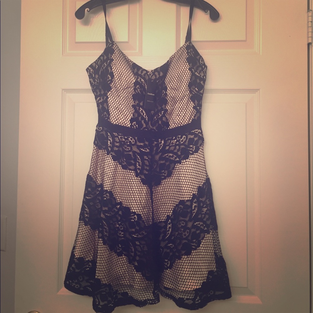 Bebe lace Shana dress NWT