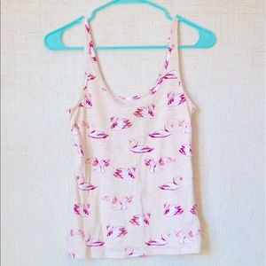UO Pink Swan Tank Top