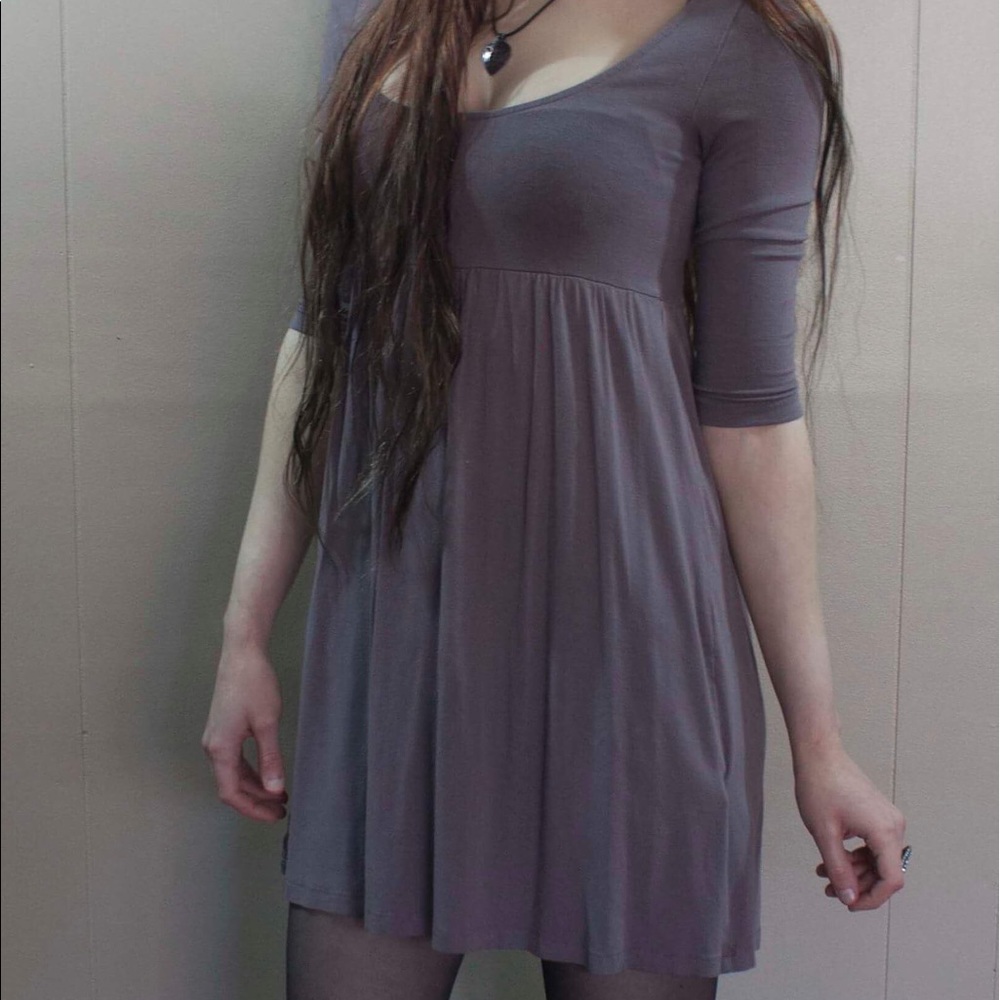 Mauve babydoll dress