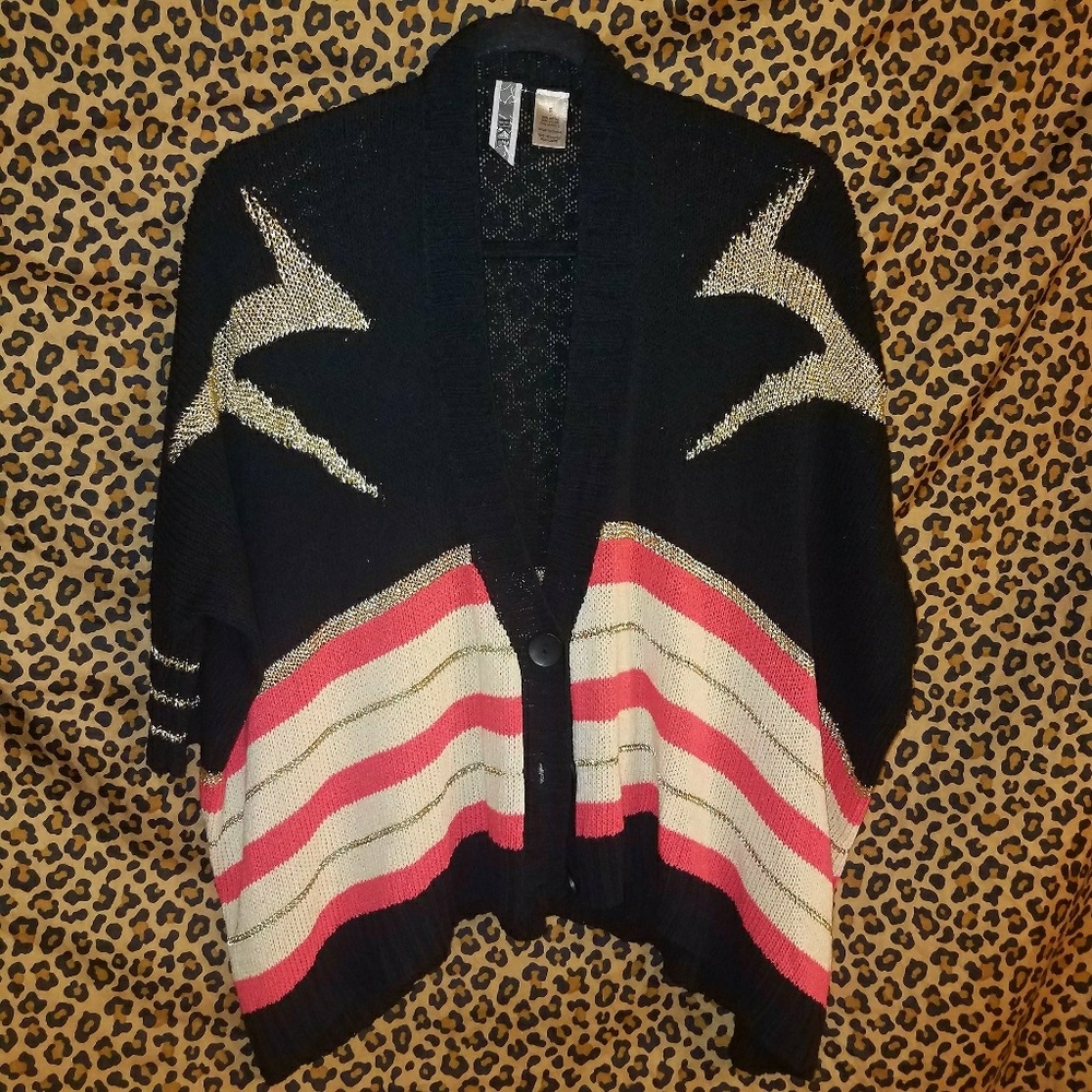Buckle Slouchy Cropped Sweater sz M