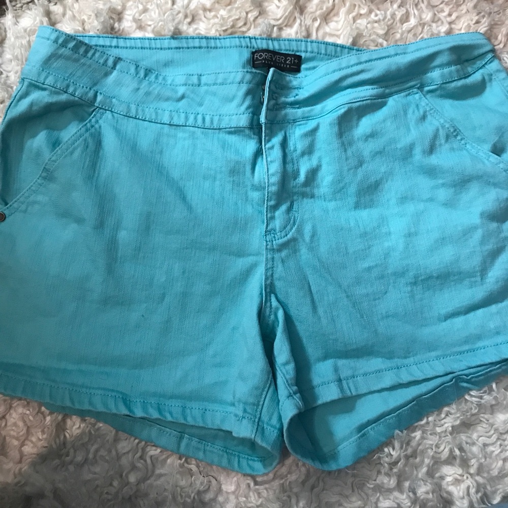 High waisted plus size shorts