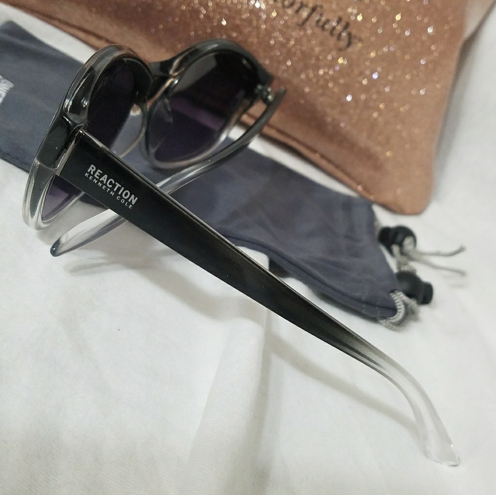 KENNETH COLE REACTION *nwot* Black Sunglasses - Picture 8 of 8
