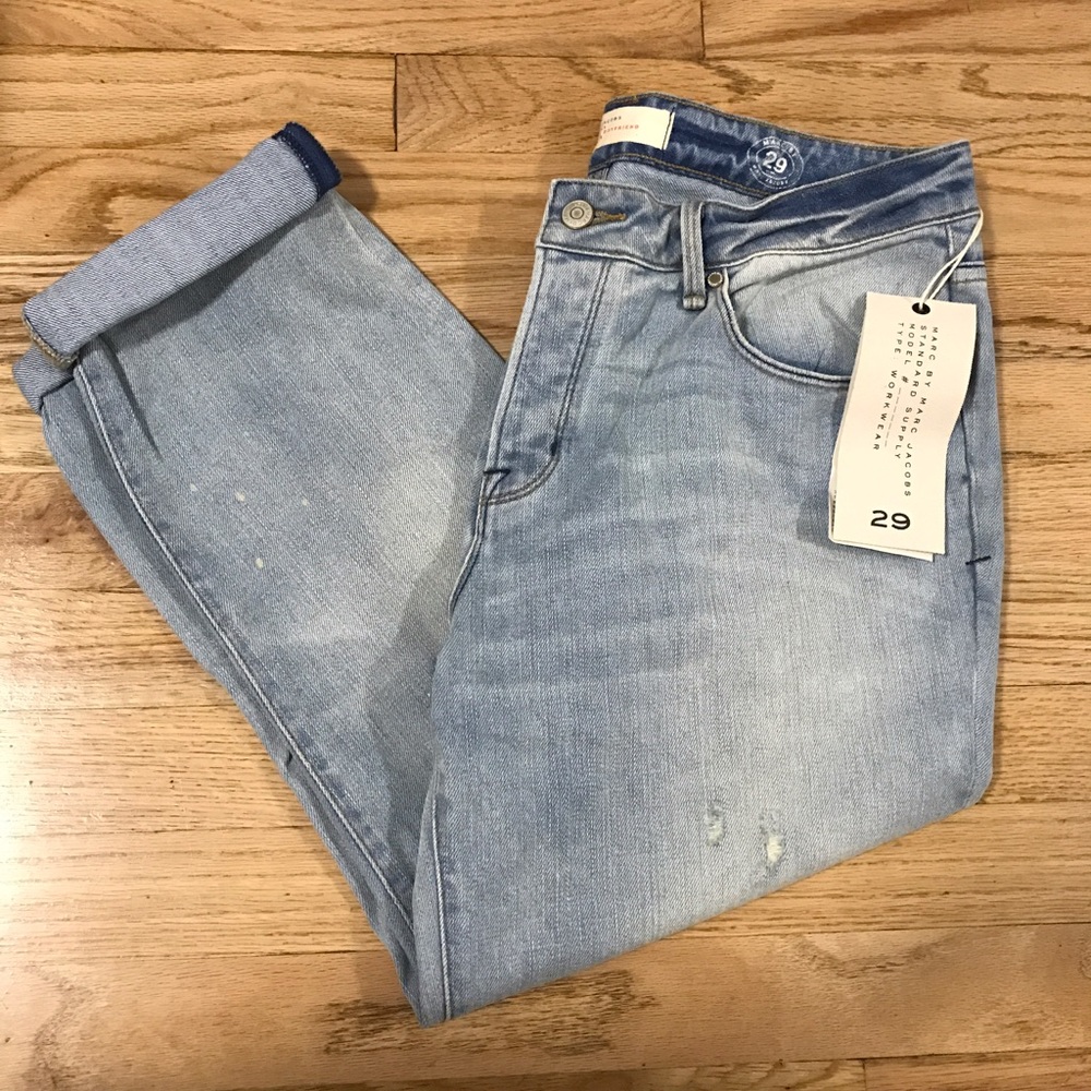 Marc by Marc Jacobs Jessie cropped boyfriend jean