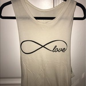 Brandy Melville Infinity Love Muscle Top