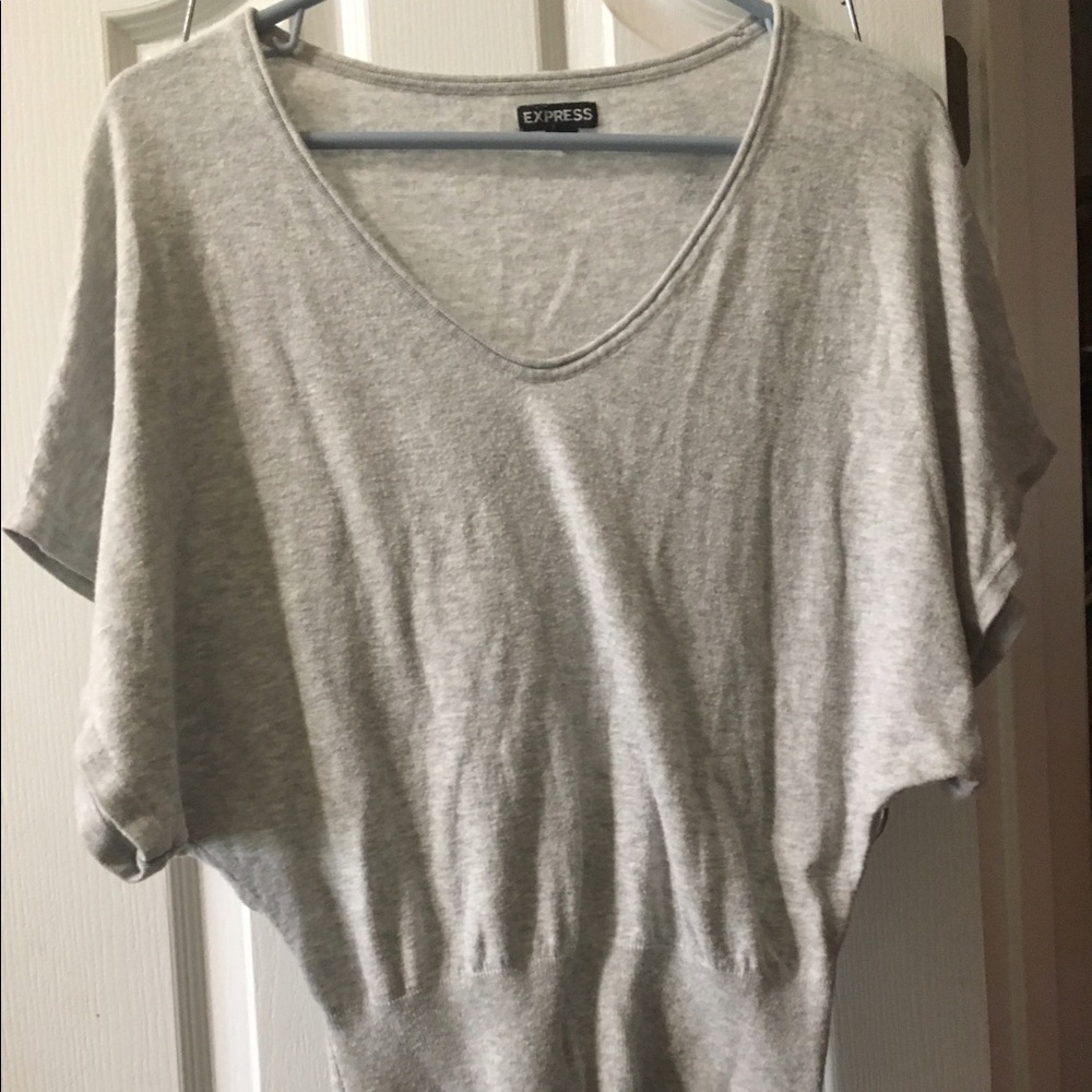 Express Gray Top
