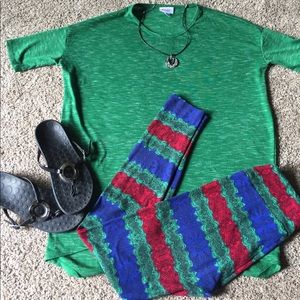 Lularoe Irma XXS with matching Leggings OS