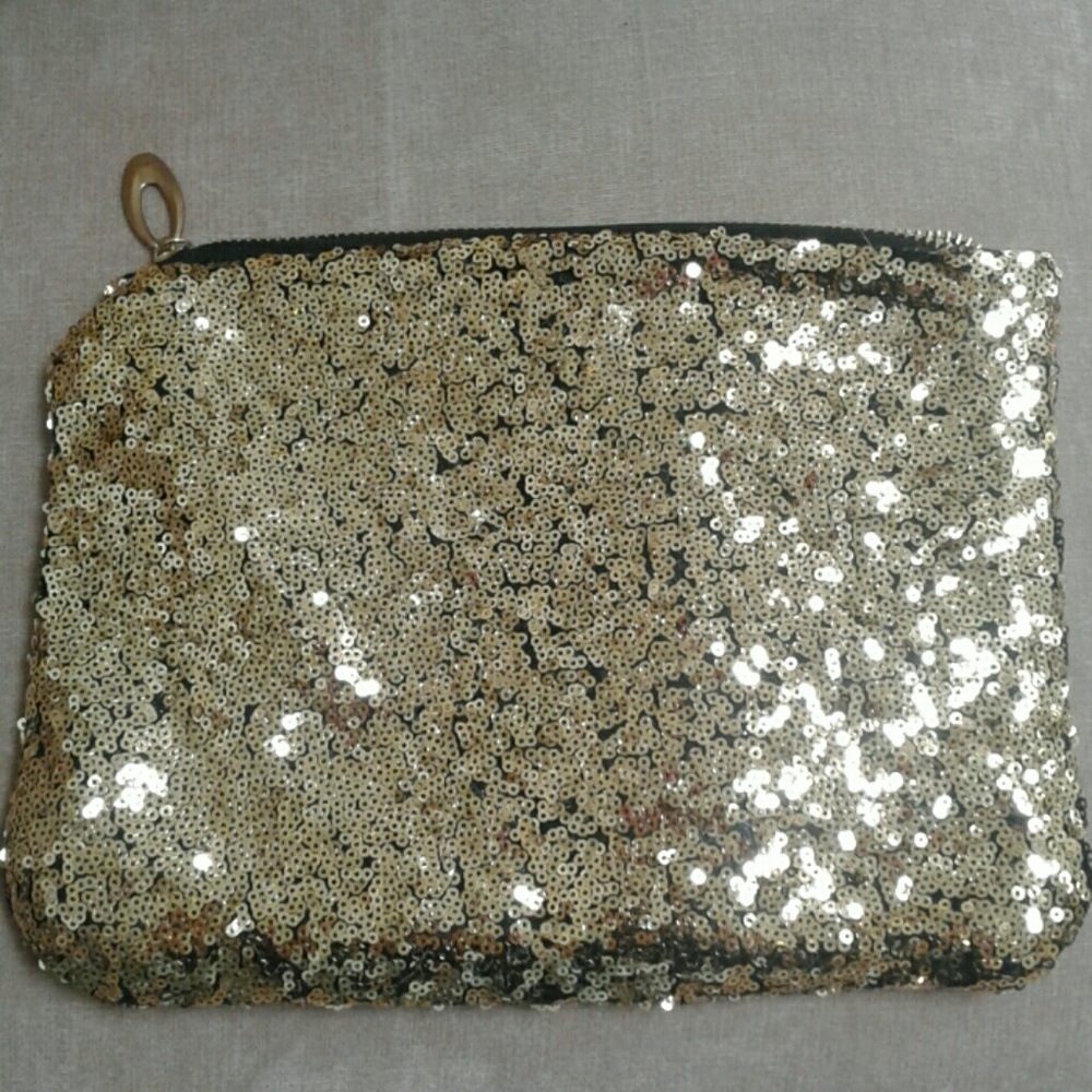 Gold Sequins beaded bag