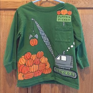 Green pumpkin shirt