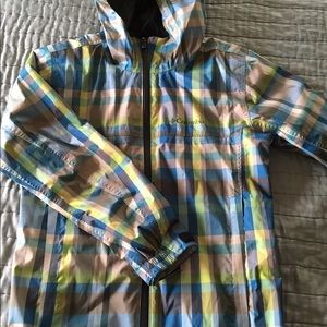 Columbia brand girls lightweight rain jacket.