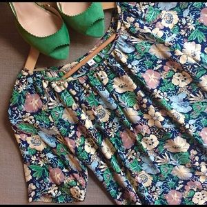 Steven Alan floral print silk blouse