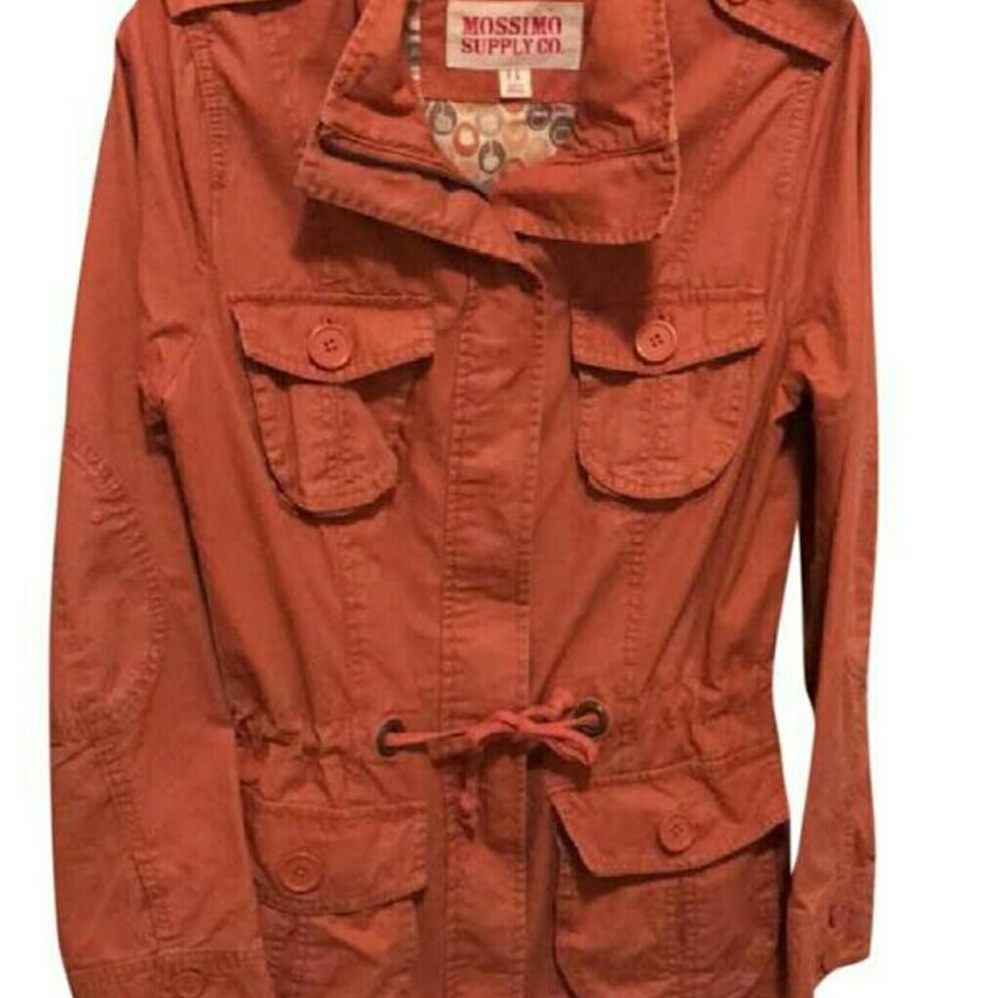 Dark Peach Mossimo Raincoat / Fall Jacket