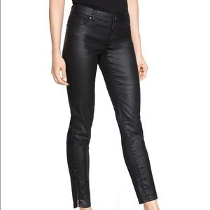White House Black Market Black Coated Skimmer Jean