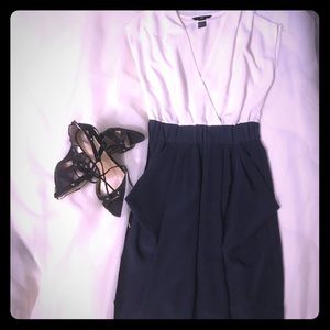 🛍SOLD🛍Navy and white dress
