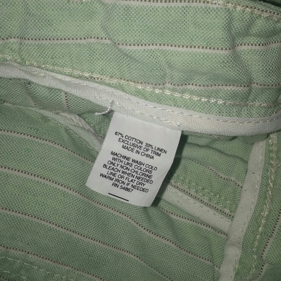 ✴️$5✴️EXPRESS Striped Capri with Belt - Picture 7 of 8