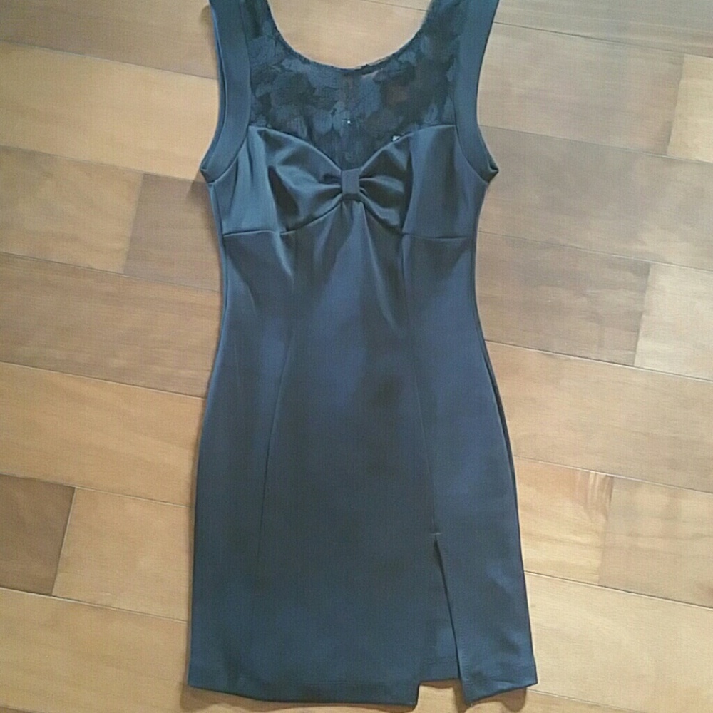 Sexy black mini dress