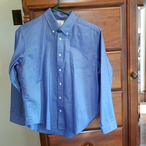 Boys Husky blue button down