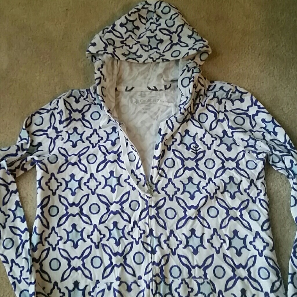 Coolibar spf 50 zippered cover up tunic, xs