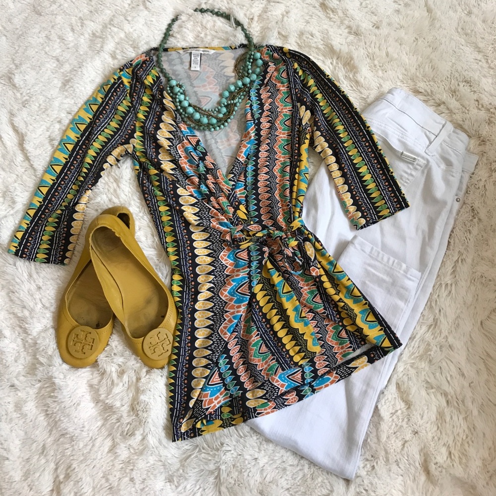 DVF Wrap top