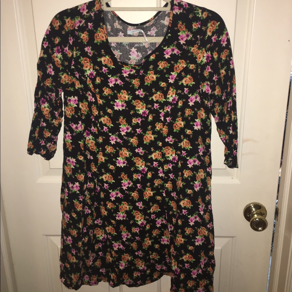 Black & Floral Urban Outfitters Kimchi Blue Dress