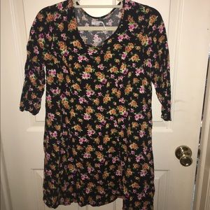 Black & Floral Urban Outfitters Kimchi Blue Dress