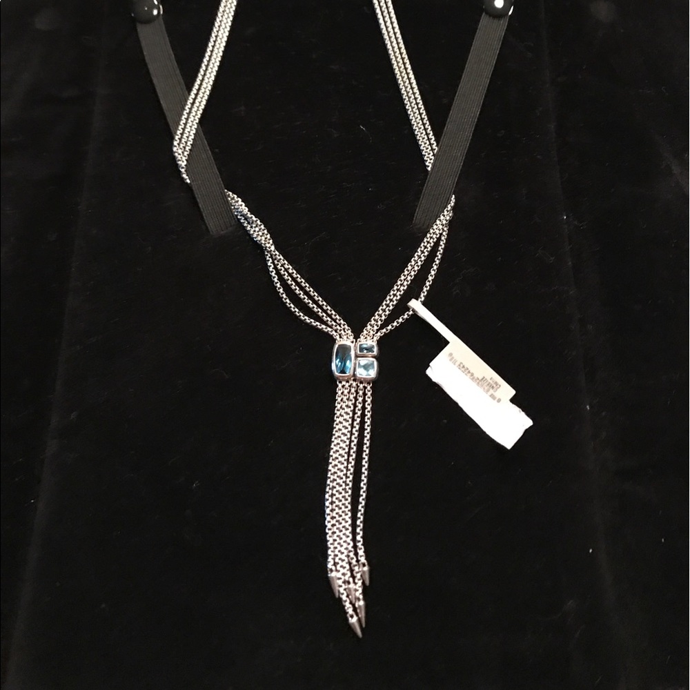 David Yurman.confetti necklace. Hampton blue topaz