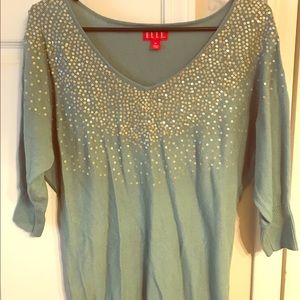 Sweater with sparkly detailing